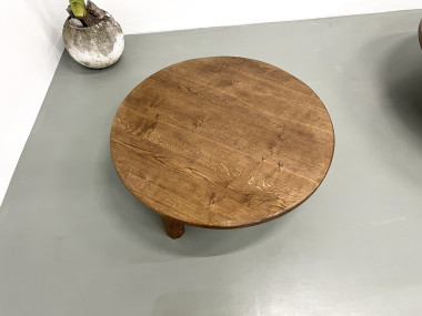 Duo de grandes tables basses modernistes tripodes, vue 21