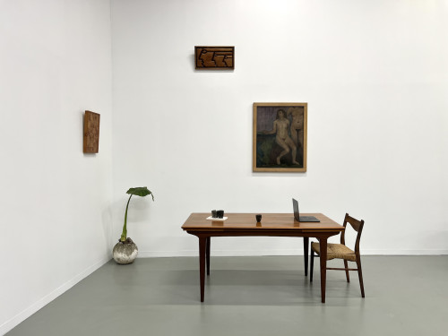 Table à manger scandinave en teck, à rallonges, vue 1