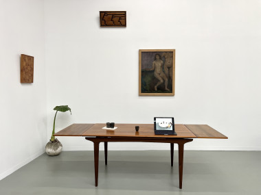 Table à manger scandinave en teck, à rallonges, vue 11