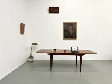 Table à manger scandinave en teck, à rallonges, vue 13