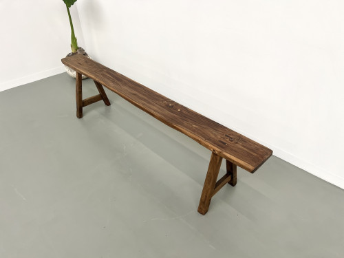 Banc ancien en noyer massif, vue 7