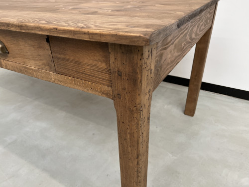Table de ferme Circa 1950 à 3 tiroirs, vue 15