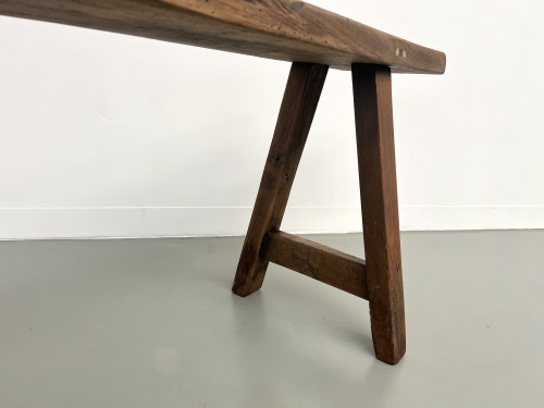 Banc ancien en noyer massif, vue 16