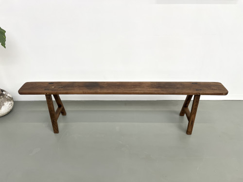 Banc ancien en chêne massif, vue 3