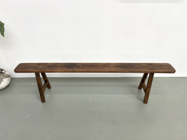 Banc ancien en chêne massif, vue 3