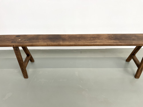 Banc ancien en chêne massif, vue 5