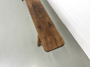 Banc ancien en chêne massif, vue 9