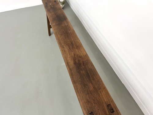 Banc ancien en chêne massif, vue 10