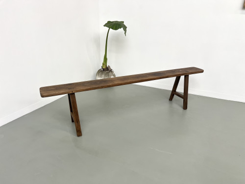 Banc ancien en chêne massif, vue 13