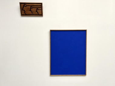 Grand tableau contemporain bleu Klein, vue 1