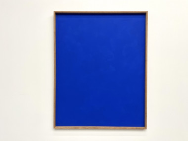Grand tableau contemporain bleu Klein, vue 2