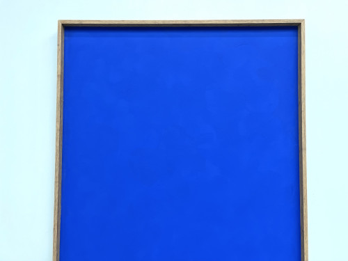 Grand tableau contemporain bleu Klein, vue 4