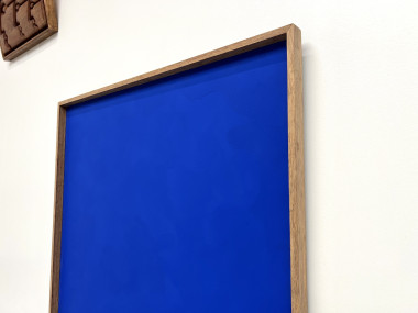 Grand tableau contemporain bleu Klein, vue 7