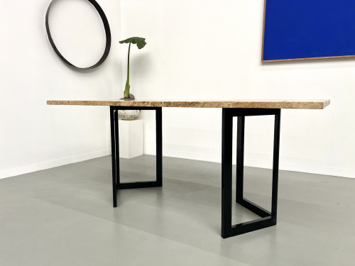 Table à manger en travertin, Italie, circa 1970, vue 4