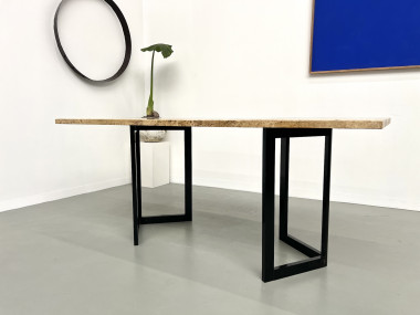 Table à manger en travertin, Italie, circa 1970, vue 4
