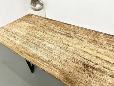 Table à manger en travertin, Italie, circa 1970, vue 6