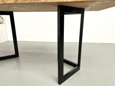 Table à manger en travertin, Italie, circa 1970, vue 9
