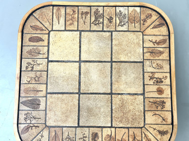 Table basse Roger Capron, modèle Herbiers en hêtre, vue 9