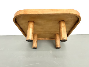 Table basse Roger Capron, modèle Herbiers en hêtre, vue 10