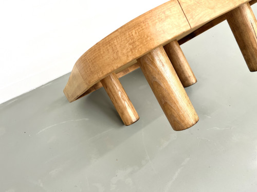 Table basse Roger Capron, modèle Herbiers en hêtre, vue 11