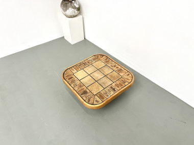 Table basse Roger Capron, modèle Herbiers en hêtre, vue 13