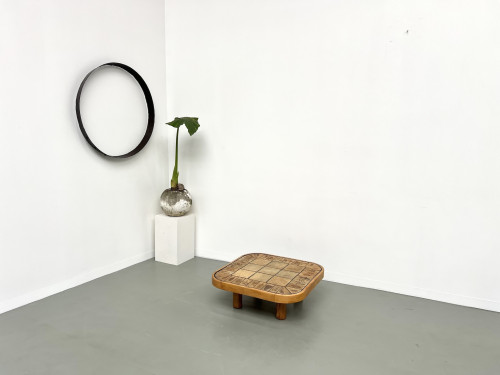 Table basse Roger Capron, modèle Herbiers en hêtre, vue 14