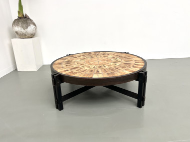 Table basse "Les Herbiers" par Roger Capron, vue 2