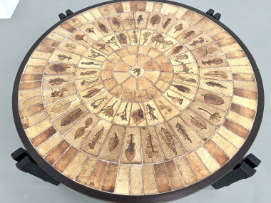 Table basse "Les Herbiers" par Roger Capron, vue 4