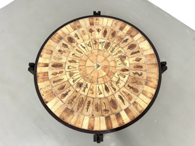 Table basse "Les Herbiers" par Roger Capron, vue 8