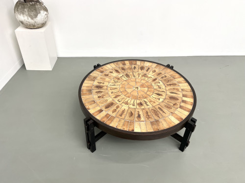 Table basse "Les Herbiers" par Roger Capron, vue 14
