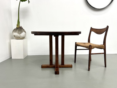 Table en pin ronde "occasionnelle" Les Arcs, vue 4