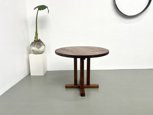 Table en pin ronde "occasionnelle" Les Arcs, vue 8