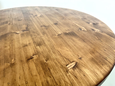 Table en pin ronde "occasionnelle" Les Arcs, vue 11