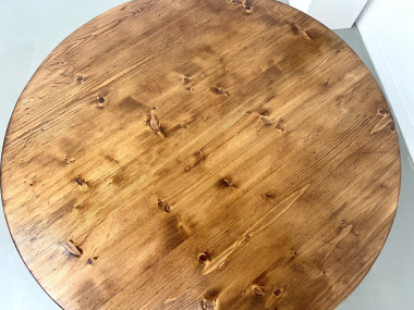 Table en pin ronde "occasionnelle" Les Arcs, vue 15