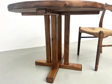 Table en pin ronde "occasionnelle" Les Arcs, vue 18