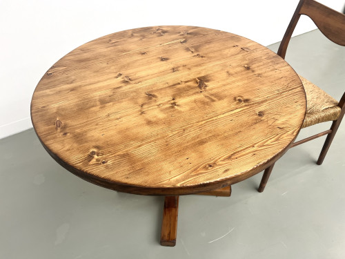 Table en pin ronde "occasionnelle" Les Arcs, vue 19