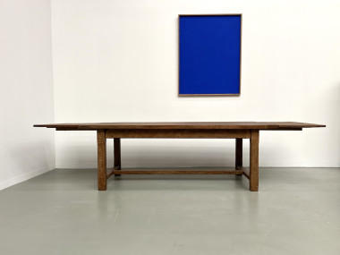 Grande table de ferme en chêne à rallonges, vue 8