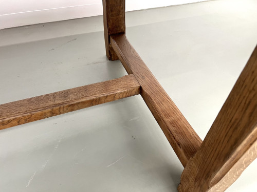 Grande table de ferme en chêne à rallonges, vue 14
