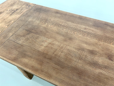 Grande table de ferme en chêne à rallonges, vue 17