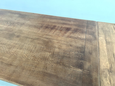 Grande table de ferme en chêne à rallonges, vue 19