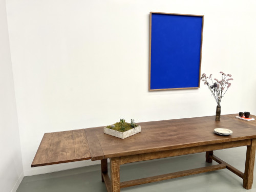 Grande table de ferme en chêne à rallonges, vue 24
