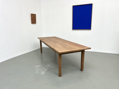 Grande table de ferme en pin des années 70, vue 17