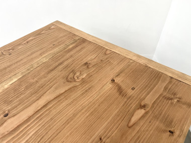 Grande table de ferme en pin des années 70, vue 23