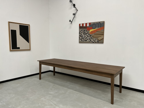 Grande table de ferme 300 X 90 cm "Dark Brown", vue 2