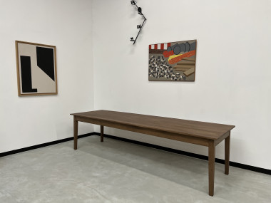 Grande table de ferme 300 X 90 cm "Dark Brown", vue 2