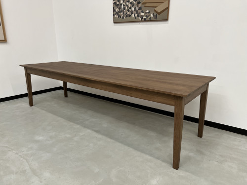 Grande table de ferme 300 X 90 cm "Dark Brown", vue 4