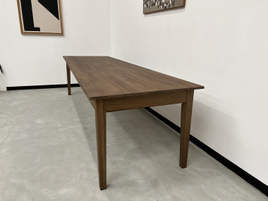 Grande table de ferme 300 X 90 cm "Dark Brown", vue 6