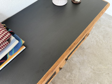 Petit meuble de rangement en pin à 2 portes, vue 12