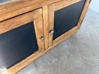 Petit meuble de rangement en pin à 2 portes, vue 14