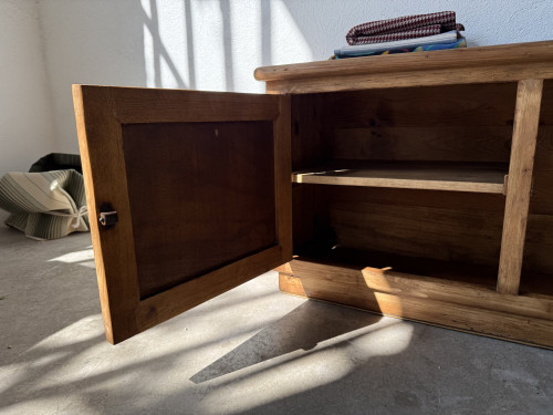 Petit meuble de rangement en pin à 2 portes, vue 20